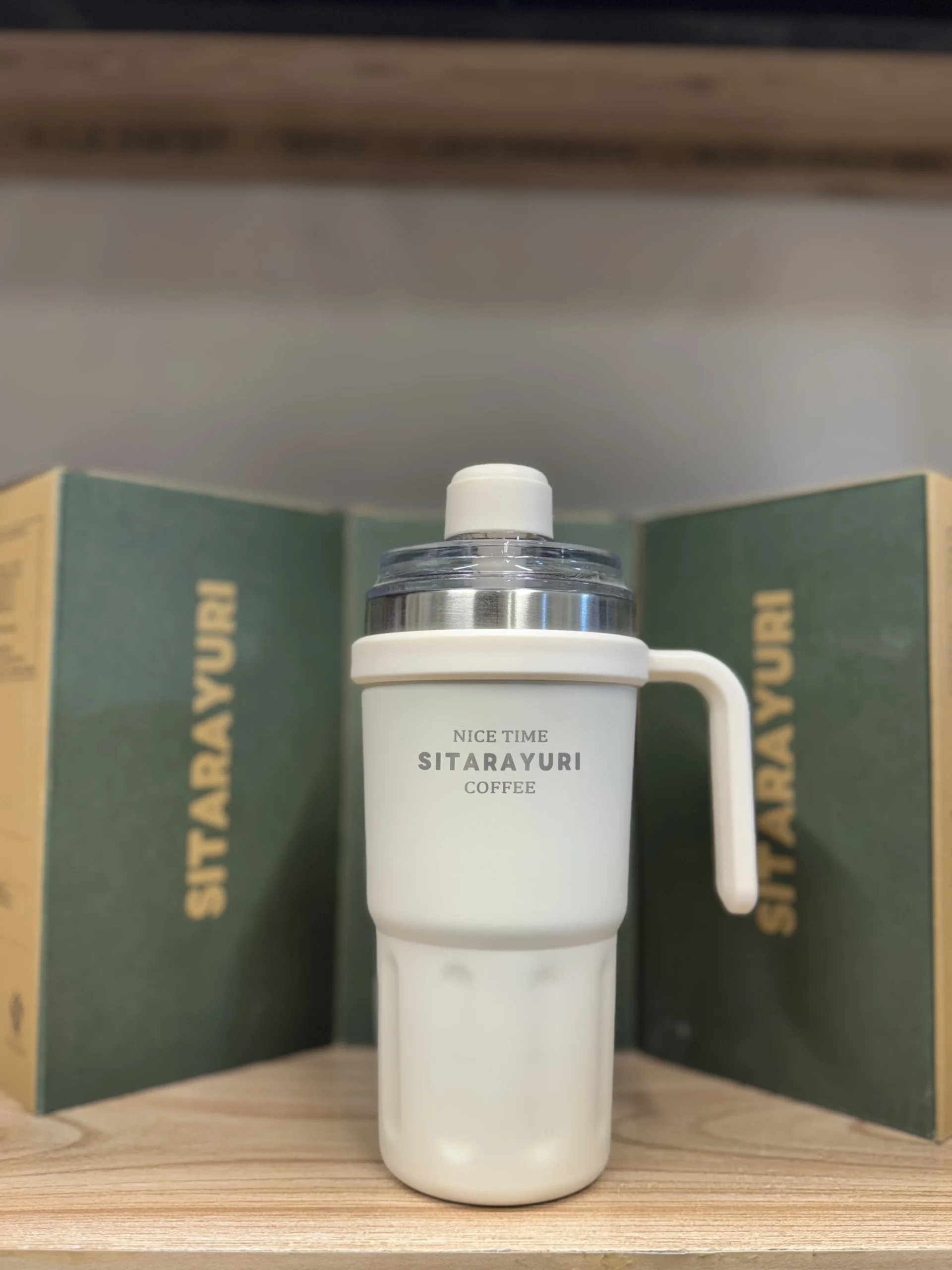 SITARAYURI Dual-Lid Insulated Stainless Steel Tumbler (600ml)